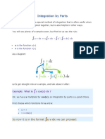 Integration by Parts