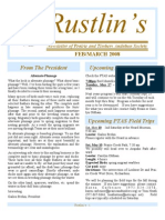 FEB/MARCH 2008 Upcoming PTAS Programs From The President: Rustlin's - 1