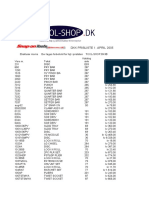 Snap-On 2005 DK Prisliste Tool-Shop - DK