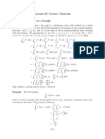 Lecture 27: Green's Theorem