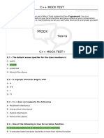 Cplusplus Mock Test I