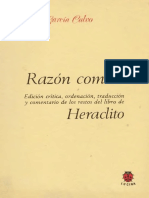 Garcia Calvo Agustin - Lecturas Presocraticas II - Razon Comun - Heraclito PDF