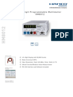 4 - Digit Programmable Multimeter H M 8 0 1 2: HZ15 (Included)