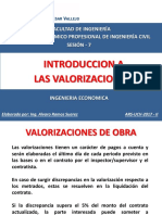 Sesion 7 - Introduccion A Las Valorizaciones