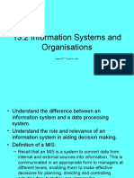 13.2 Information Systems and Organisations