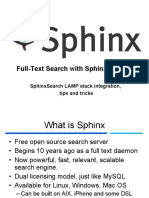 Full Text Search Sphinx PHP