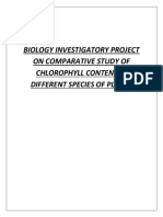 Biology Investigatory Project