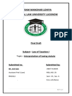 Ankit Tyagi Final Draft Law of Taxation-I