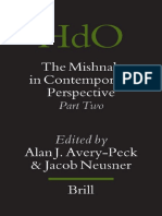 The Mishnah in Contemporary Perspective Part Two Handbook of Oriental Studies Handbuch Der Orientalistik PT 2 PDF