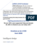 Intelligent Design: Rationalwiki'S 2018 Fundraiser