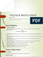 Voltage Regulation: Lecture 9 &10