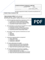 Prueba 6 Basico Estados de La Materia