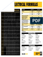 Es Electrical Formulas Chart PDF