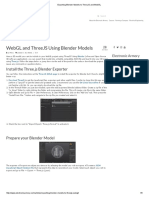 Exporting Blender Models To ThreeJS and WebGL