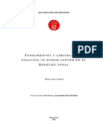 Fundamentos y Limites de La Analogia in Bonam Parte Dpenal Tesis