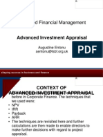 Advanced Investment Appraisal