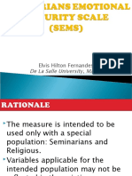 Seminarians Emotional Maturity Scale