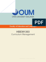 HBEM1303 Curriculum Management