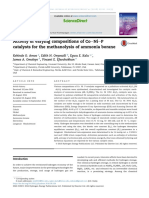 Activity of Varying Compositions of Coeniep Catalysts For The Methanolysis of Ammonia Borane