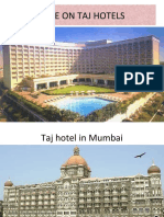 Case On Taj Hotels