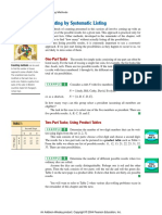 Counting by Systematic Listing: One-Part Tasks