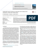 Analytically Based Equations For Distortion and Residual Stress Estimations of Thin Butt-Welded Plates