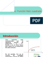 Función Raíz Cuadrada