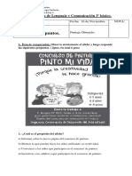 Prueba de Lenguaje y Comunicación 3º Básico Noviembre