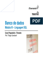 Modulo III - Linguagem SQL - Versao Final