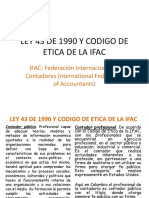 Ley 43 de 1990 y Codigo de Etica de La Ifac