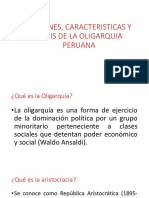 Origenes, Caracteristicas y Crisis de La Oligarquia