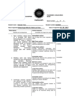 GC3 - The Health and Candidate's Observation Safety Practical Application Sheet