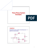 Three Phase System Examples