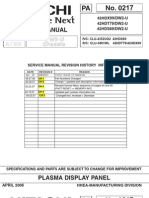 Hitachi 42HDT79 Service Manual