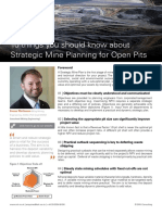 10 Things To Know About Strategic Mine Planning For Open Pits PDF