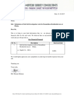 Proposal For Sub-Soil Investigation Work