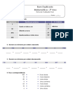 Ficha Avaliação Final - 01. Matemática 2º Ano PDF