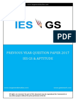 Ies Gs Question Paper 2017