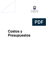 Costos y Presupuestos