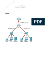 Practica 8.2.5.3 Packet Tracer - Configuring IPv6 Addressing