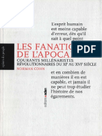 Norman Cohn, Simone Clémendot, Michel Fuchs, Paul Rosenberg-Les Fanatiques de L'apocalypse - Courants Millénaristes Révolutionnaires Du XIe Au XVIe Siècle-Les Editions Aden (2010) PDF