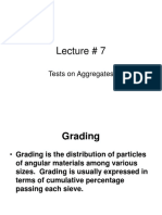 Lecture # 7: Tests On Aggregates