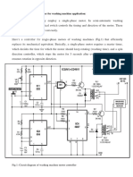 Single Phase Motor Controller For Washing Machine Application