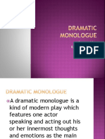 Dramatic Monologue