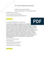 Avaliação PI 6o Semestre Engenharia de Produção