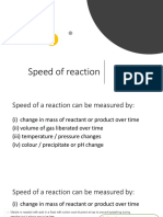 Rate of Reaction Notes