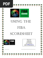 Using Fiba Scoresheet