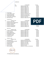 Price List Kaya Tea Organic For Customer