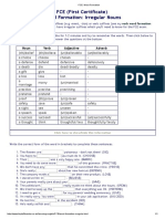 FCE - Word Formation