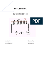 Physics Project: Self Inductance of A Coil